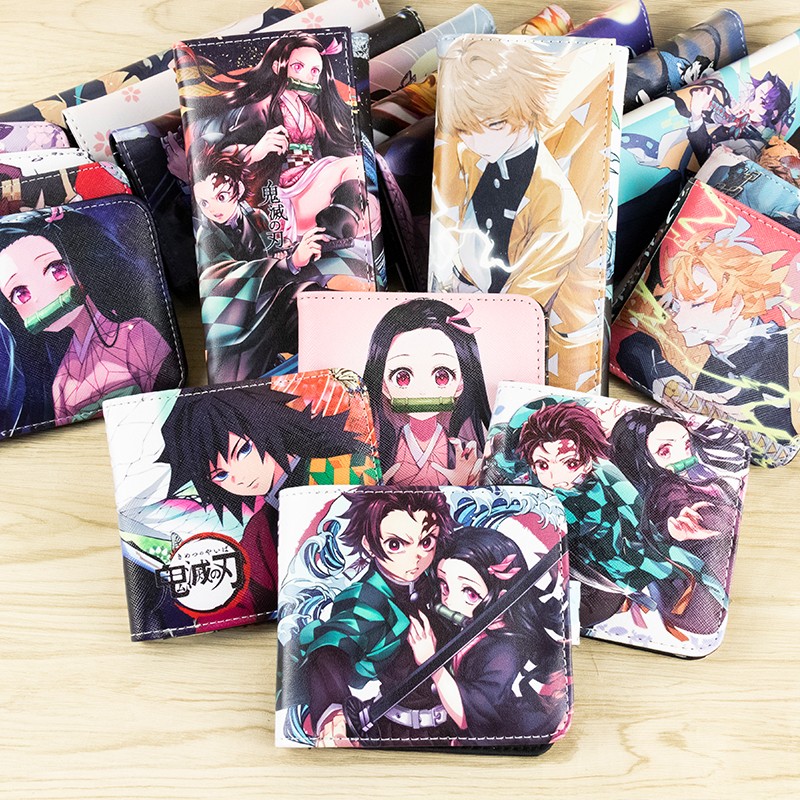 Demon Slayer Anime Wallet Card Case Cosplay Bag Pouch Purse Notecase Morden Gift