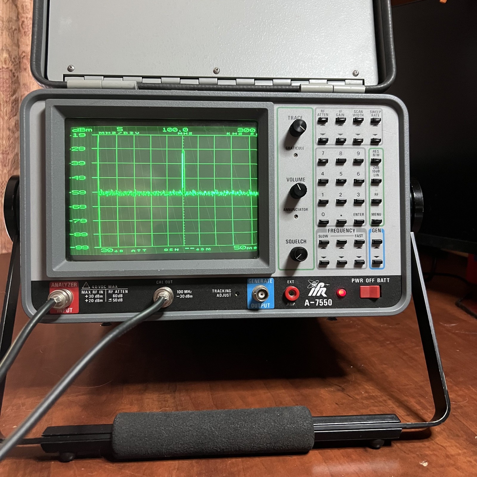 ifr-7550 spectrum analizer