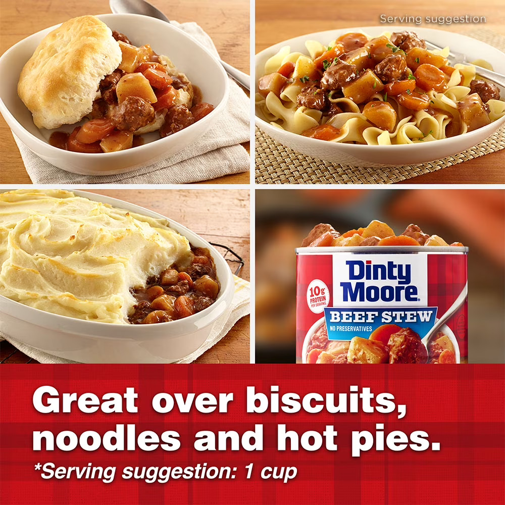 3 Pack 38 oz Beef Stew Cans