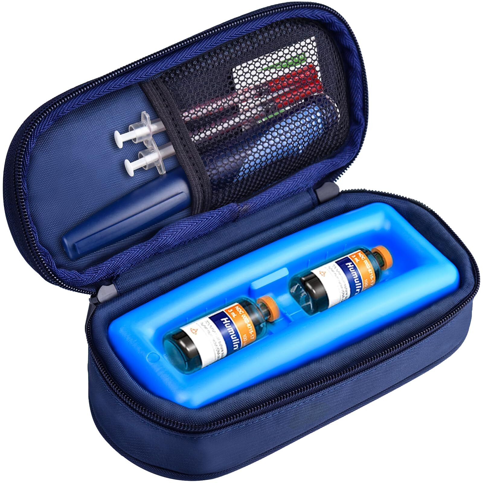 Insulin Vial Cooler Travel Case,Diabetes Carrying Insulated Bag for Supplies ...