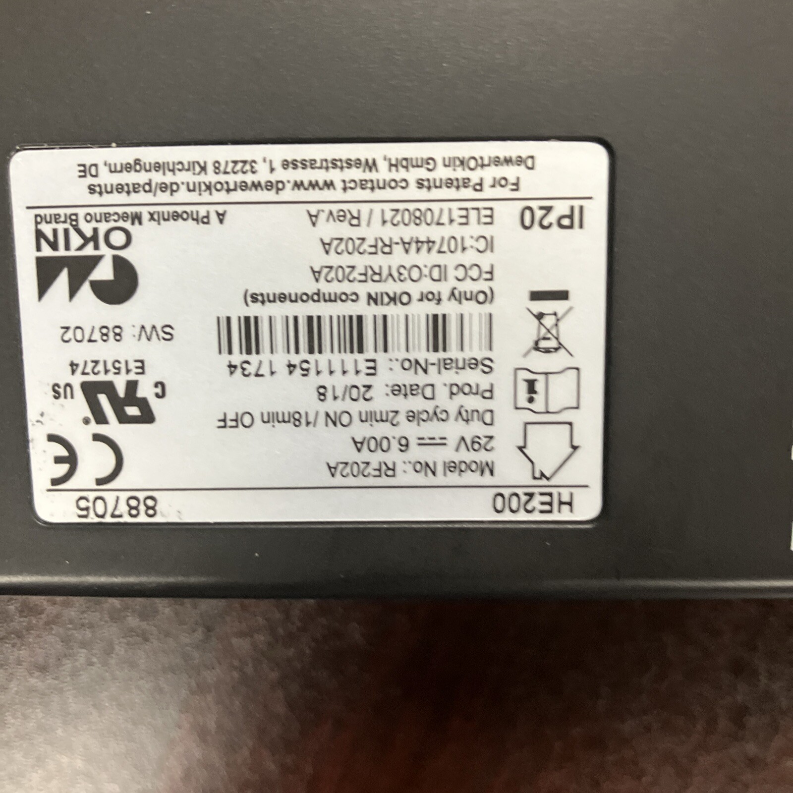 Pride Mobility Lift Chair Control Box Computer RF202A Multifunction