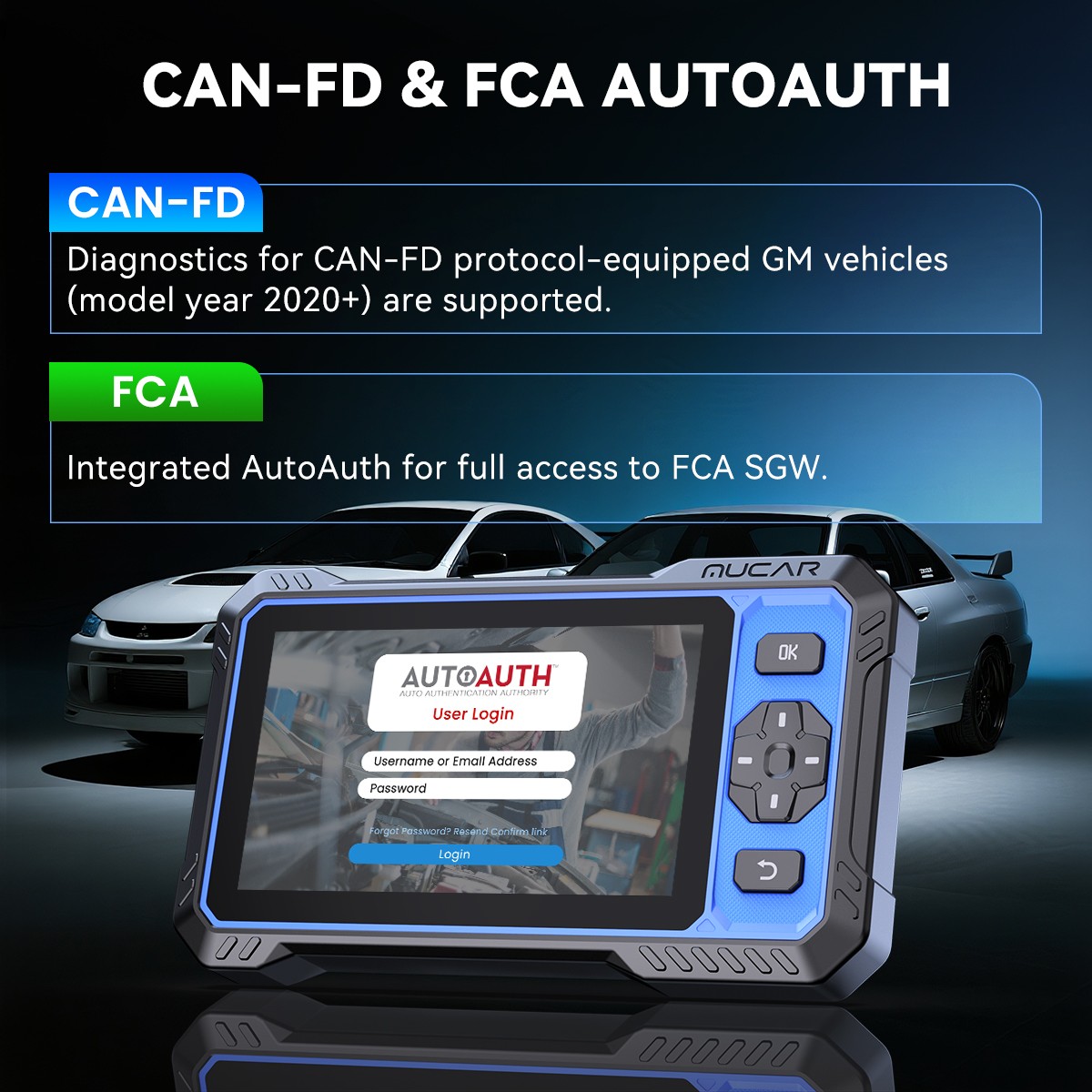 MUCAR 682 NEW Car Diagnostic OBD2 Scanner Full System 20+ Services Bidirectional