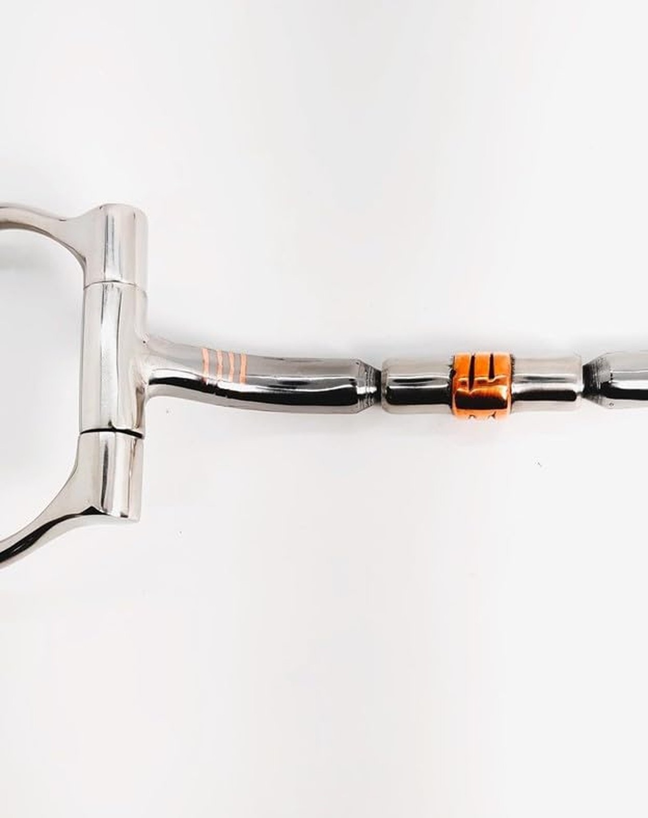 Western D Snaffle Bit High Port Stainless Steel