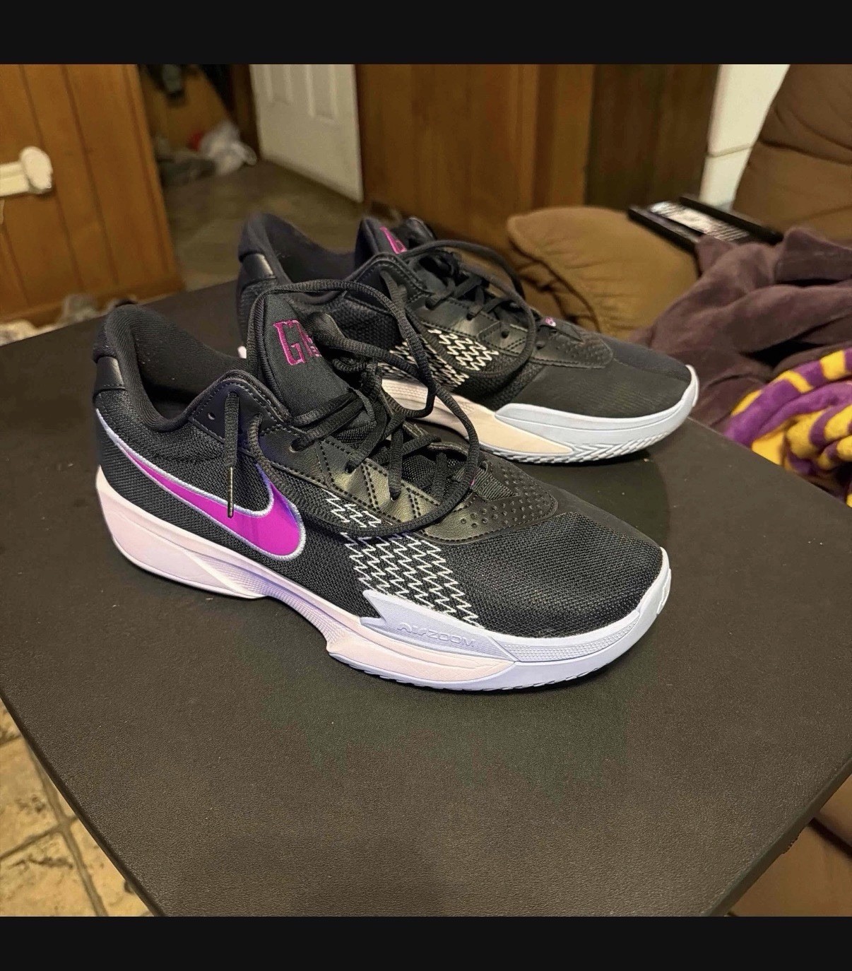 Nike Air Zoom GT Cut Academy Dark Obsidian Vivid Purple Size 12. Used No Box