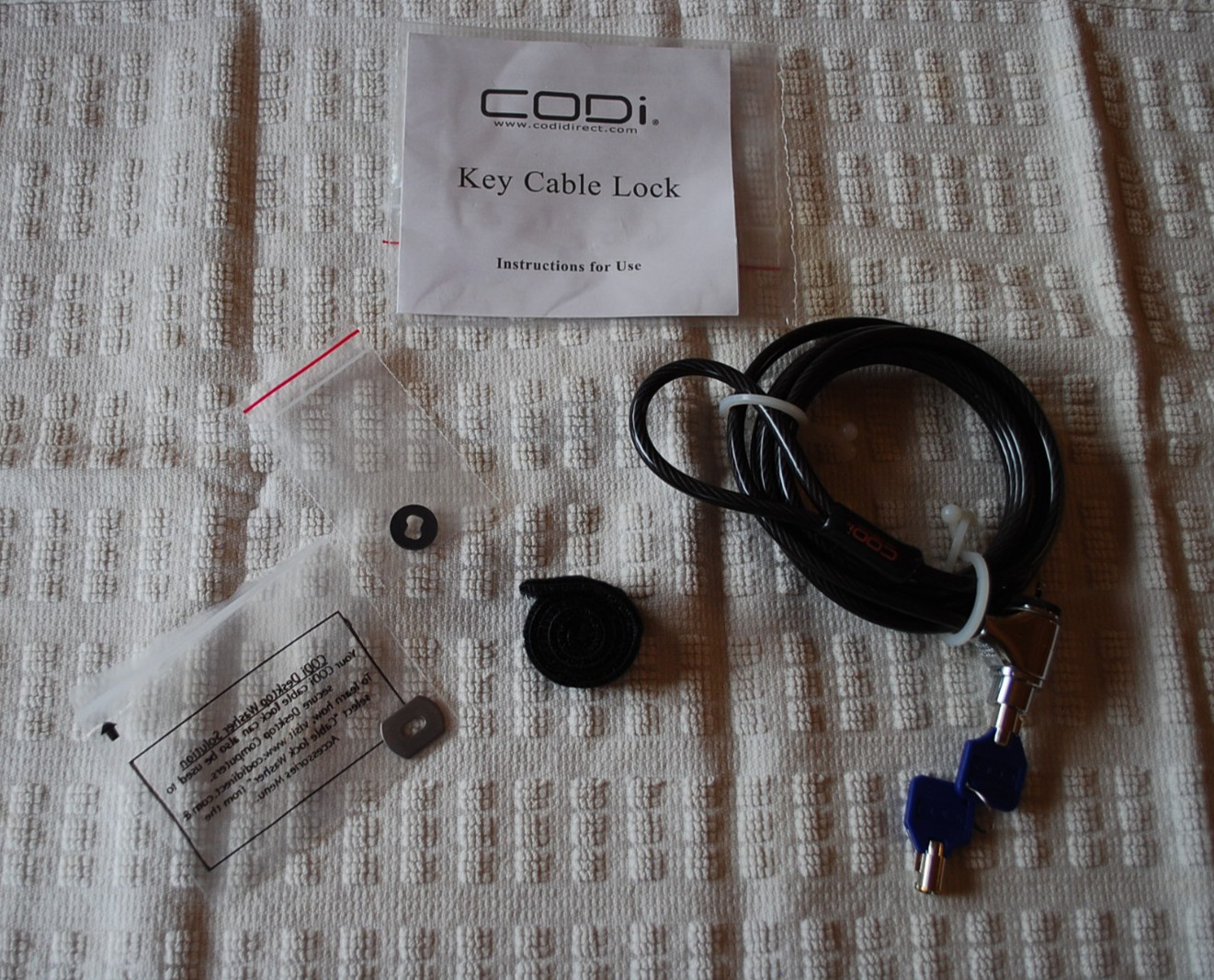 CODi Key Cable Lock two Key kit, Dell-distributed
