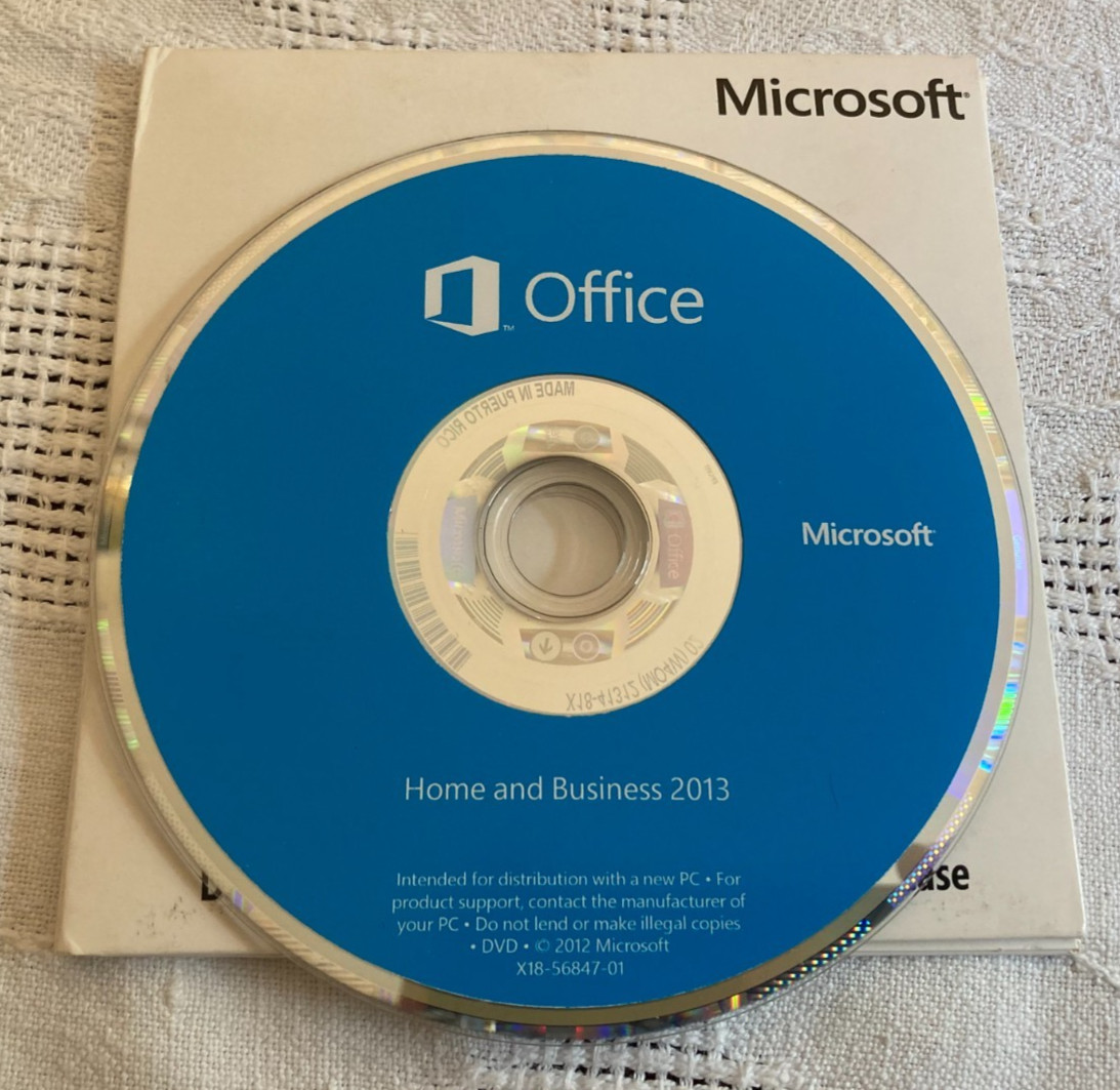 Microsoft Office 2013 Home and Business  DVD Version