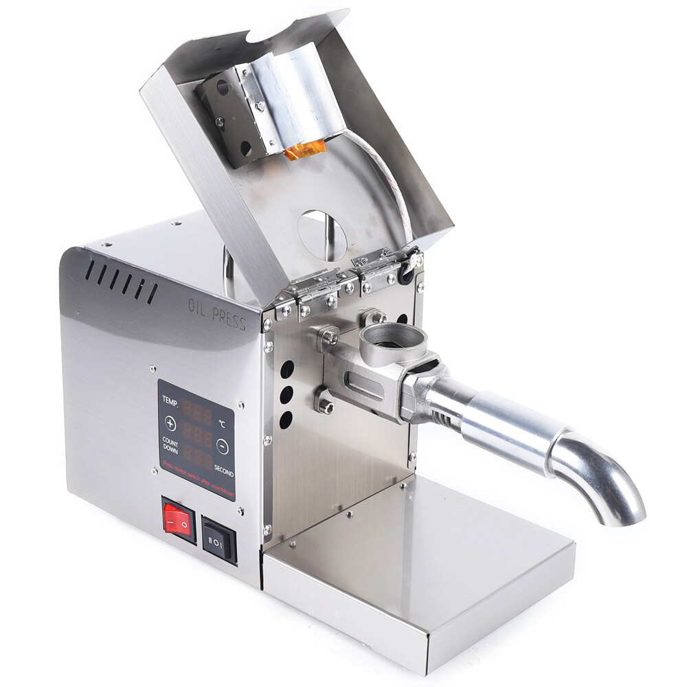 Automatic Oil Press Machine Cold & Hot Press 610W Oil Extractor Temp Adjustable