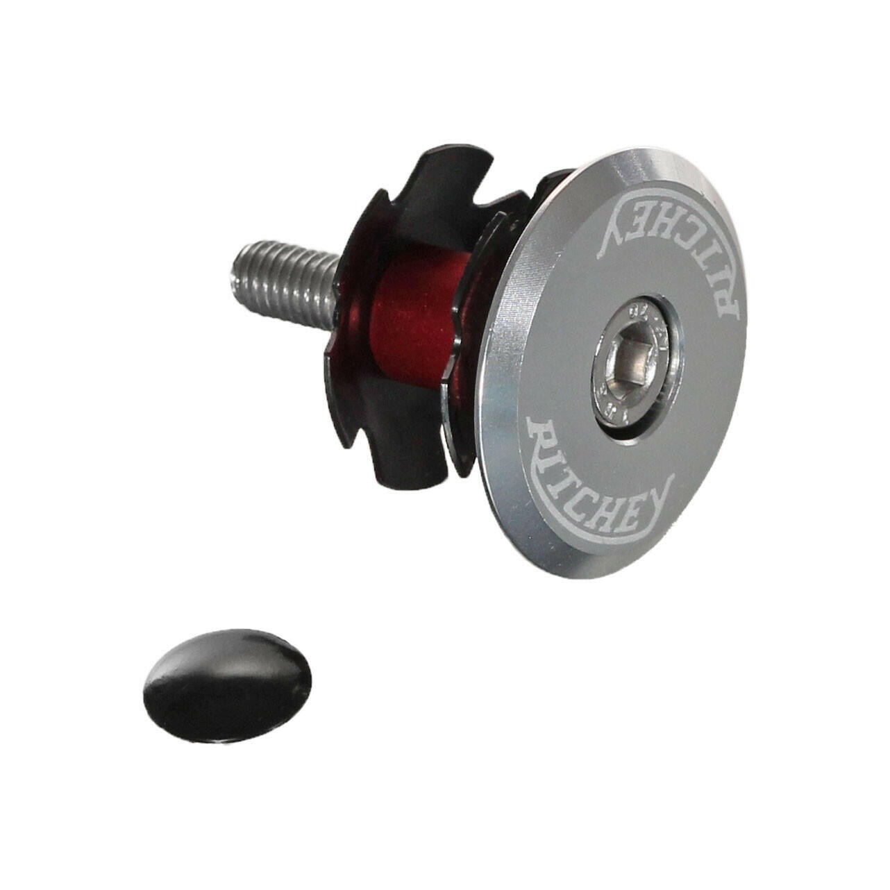 Ritchey Headset Top Cap With Bolt - Classic Silver - 1-1/8
