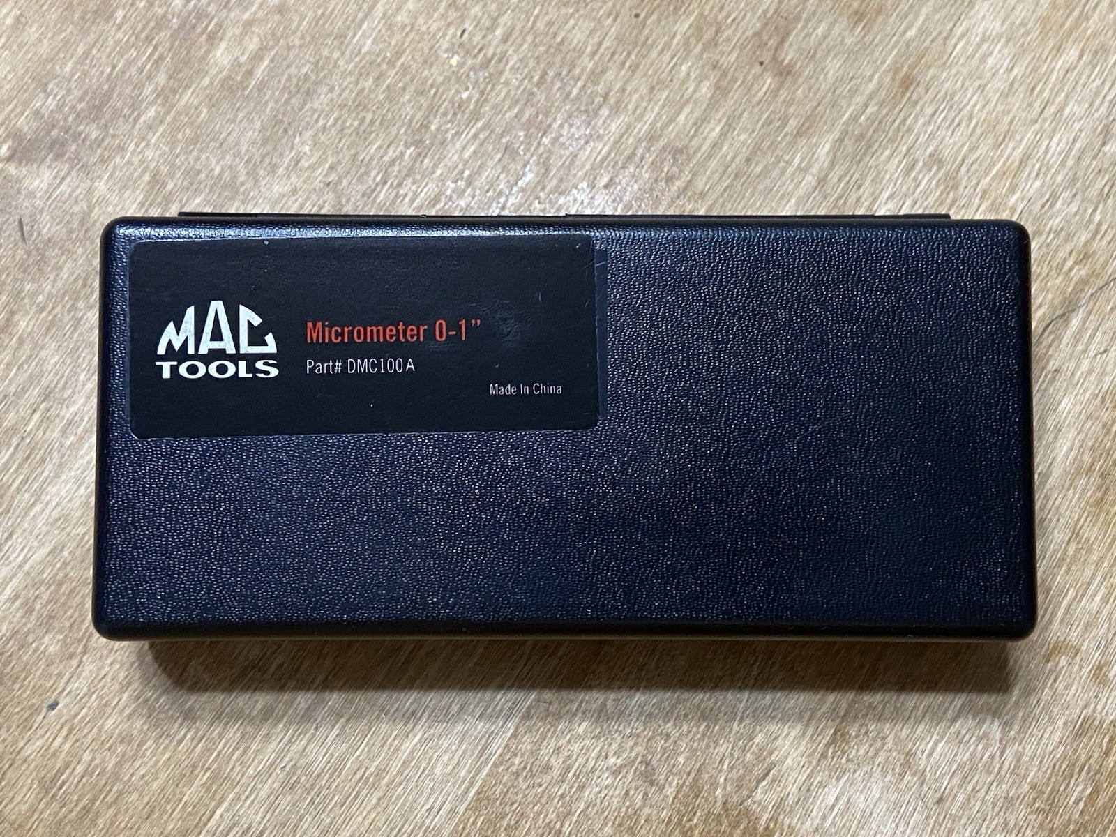 Mac Tools DMC100A Micrometer 0-1" NEW