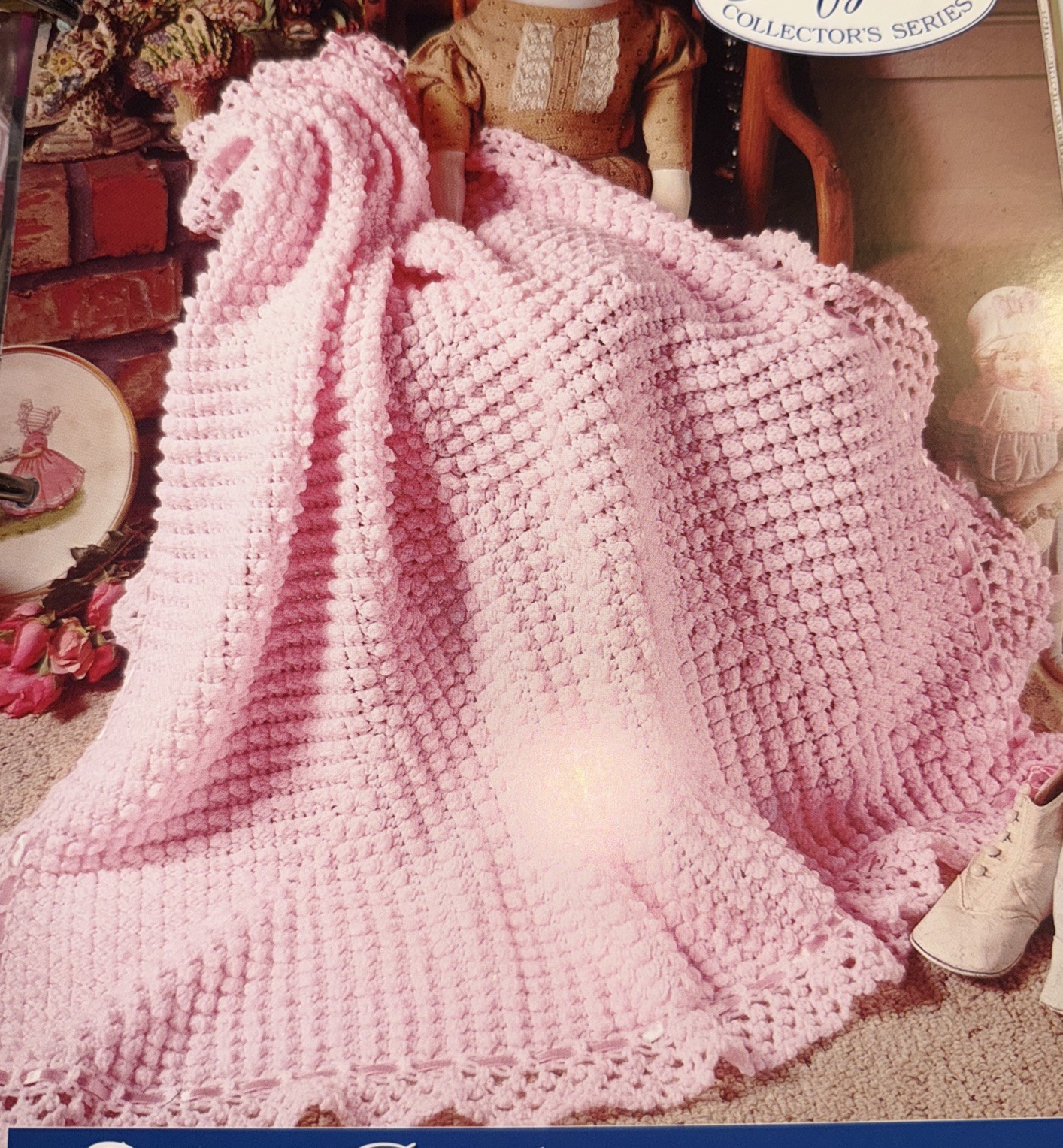 CROCHET Afghan Collector Series ~Popcorn Delight Afghan~PATTERN Only~