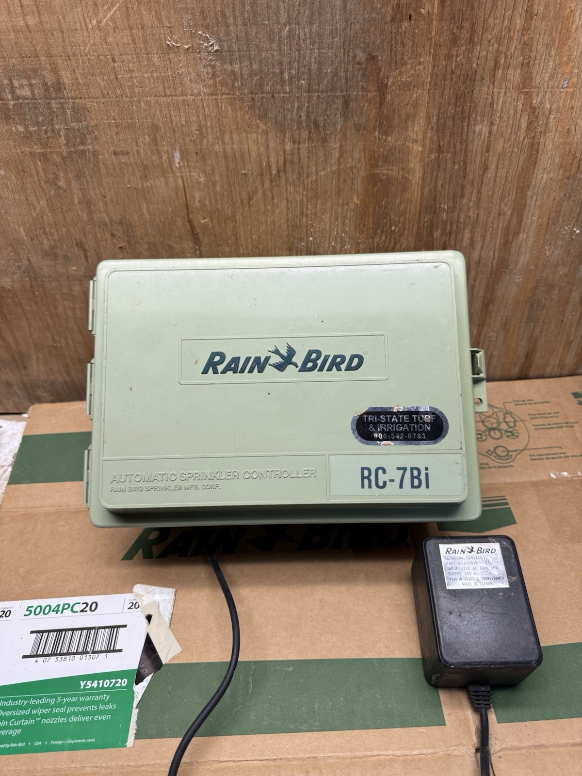 Vintage Rainbird Irrigation Controller RC-7Bi Indoor Lawn Sprinkler Unit (READ)