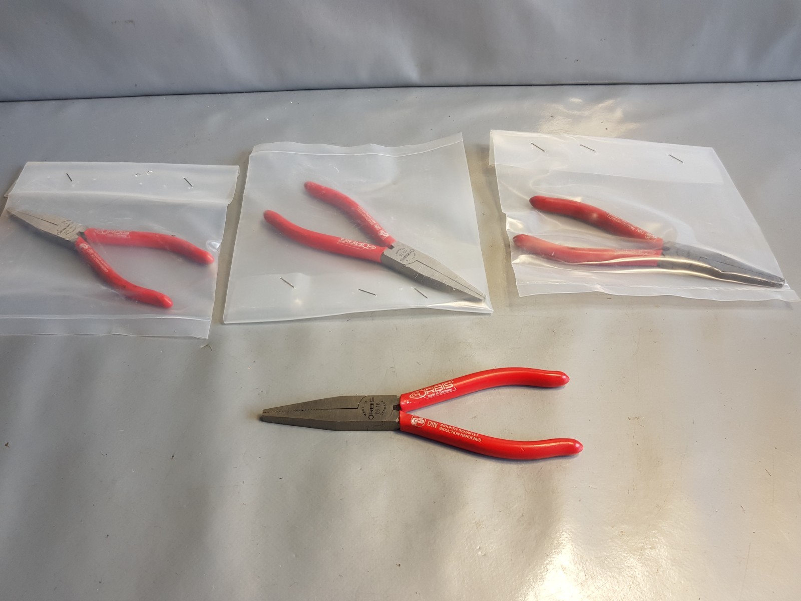 1x New Professional Orbis Germany Flat Nose Pliers Telephone Pliers Adjusting Pliers Ex Bundeswehr