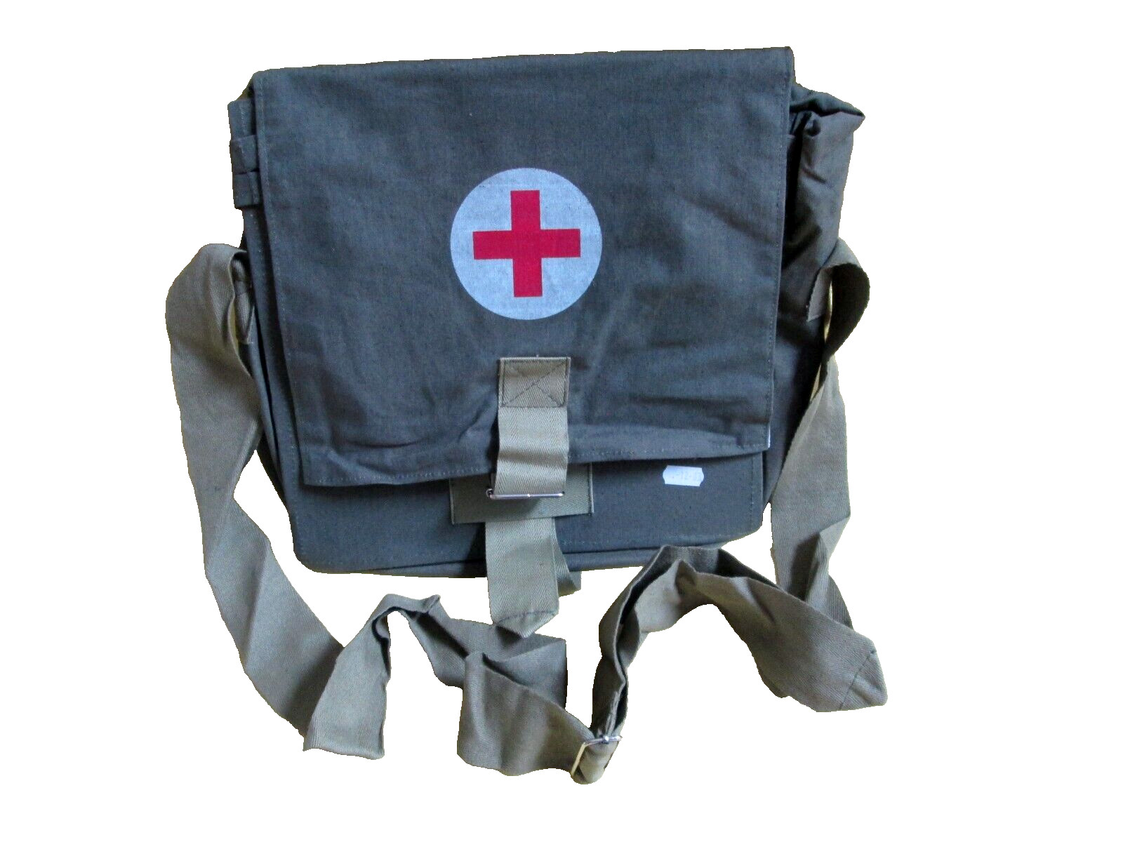 Original 1980s Soviet Army First Aid Medical Bag/Red Cross/Strap/USSR+Bonus