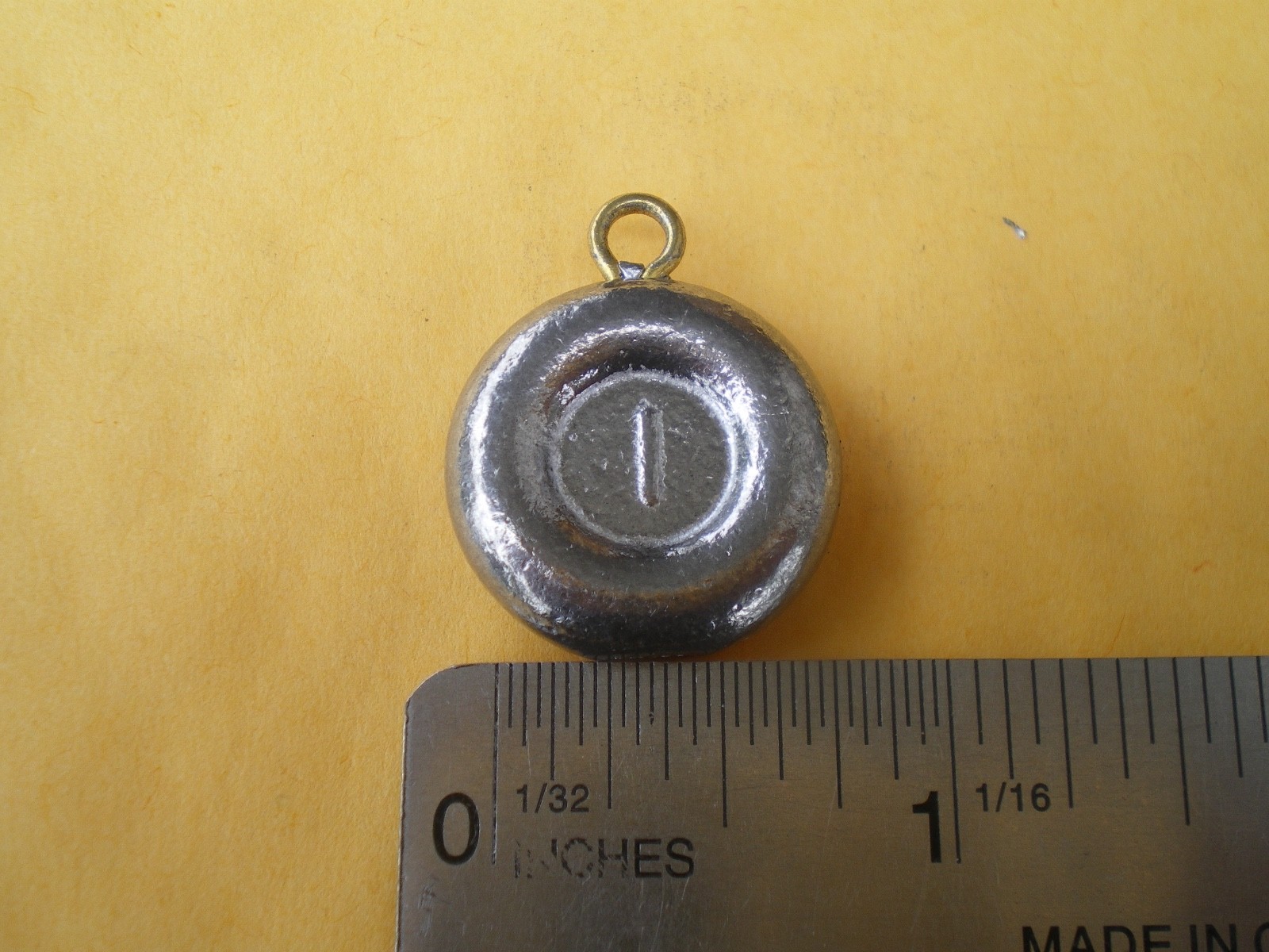 20 PCS. COIN RIVER FISHING SINKER 1 OZ.