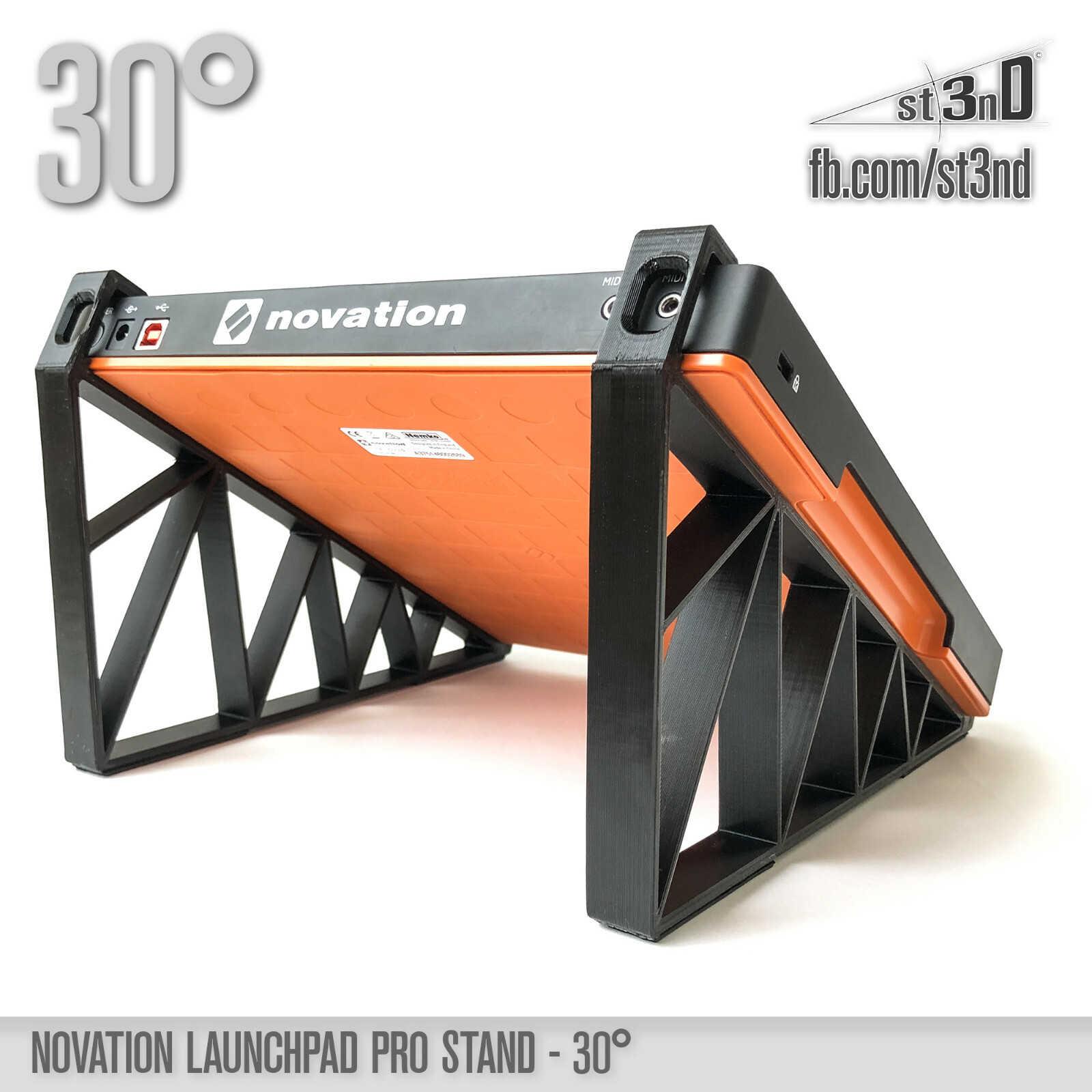 NOVATION LAUNCHPAD PRO STAND - 30 degrees - 3D printed - 100% Buyer satisfaction