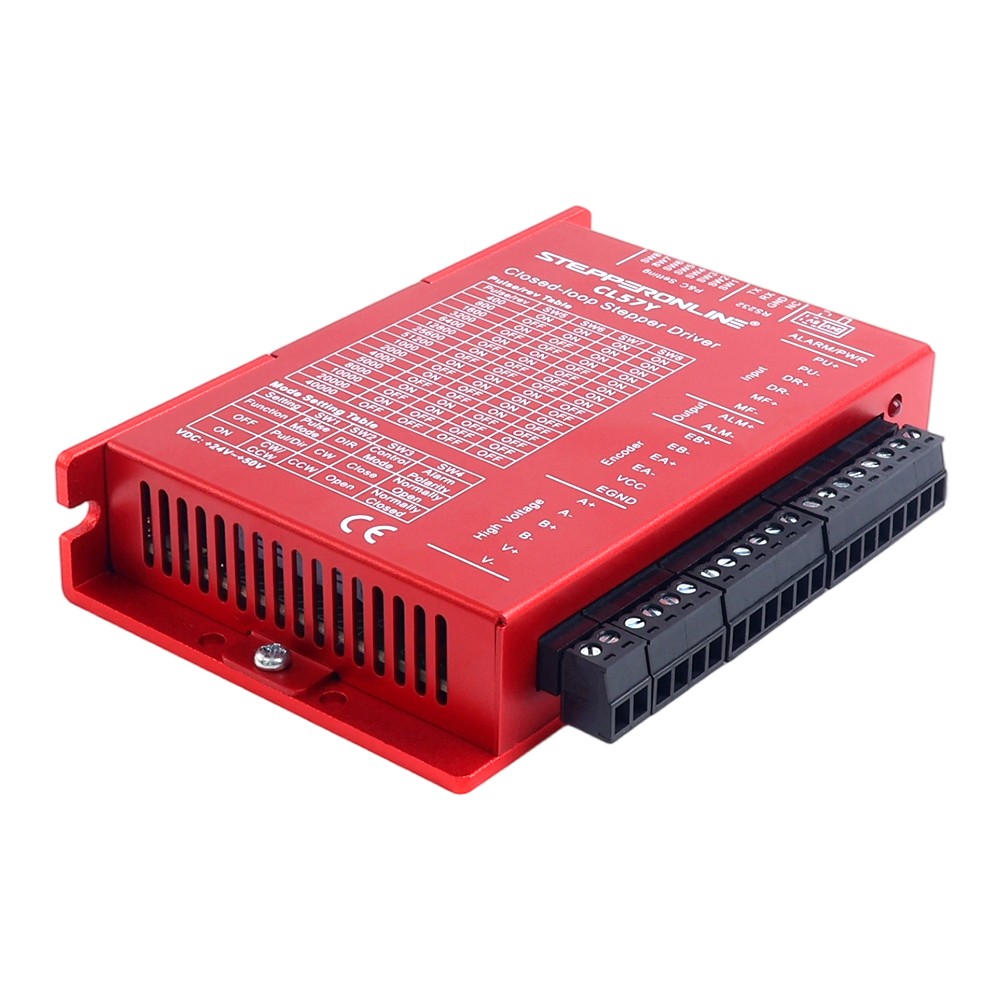 STEPPERONLINE Nema 23/24 Closed Loop Stepper Motor Driver 0-7.0A 24-50VDC CL57Y