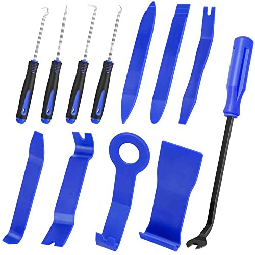 Auto Trim Removal Tool Set, Plastic Pry Tool Kit, Prying Tool, Car Door Blue