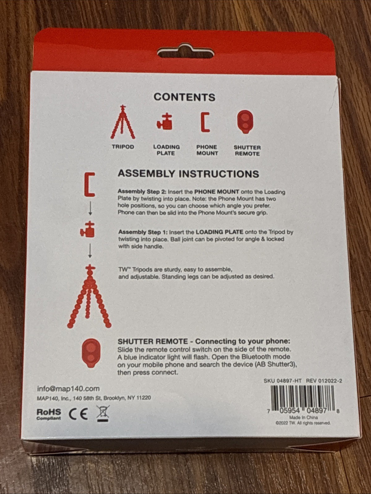 Flex Adjustable Tripod Stand for iPhone, Android, Camera With Shutter Remote