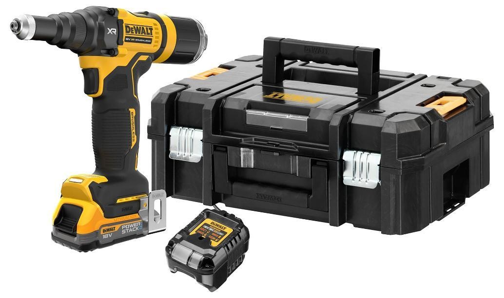 18V Xr 1X 1.7Ah Powerstack Li-Ion Cordless Brushless 3/16" (4.8Mm) Rivet Gun Kit