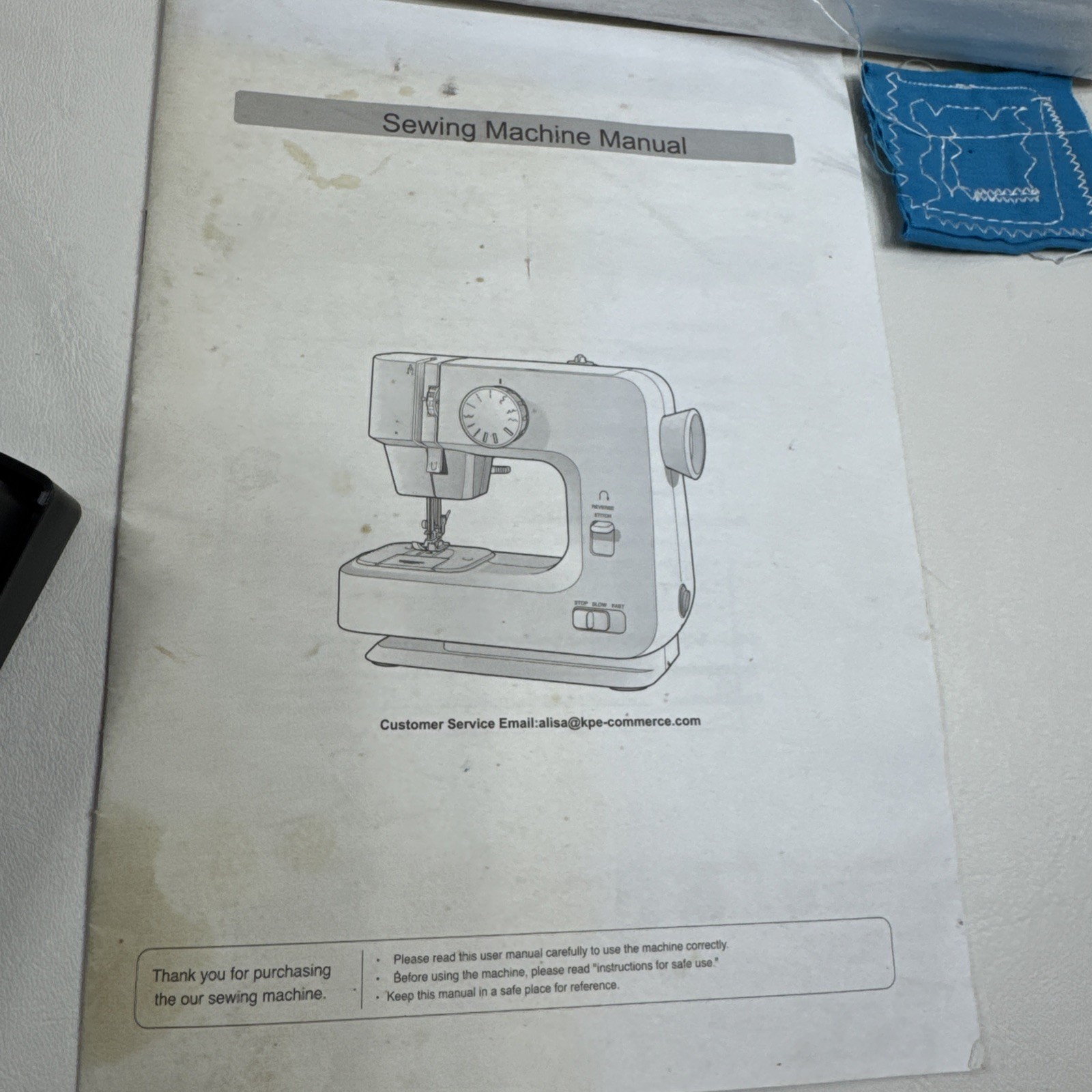 KPCB Beginner Compact Sewing Machine Model KPSM 1501 Tested Used Once