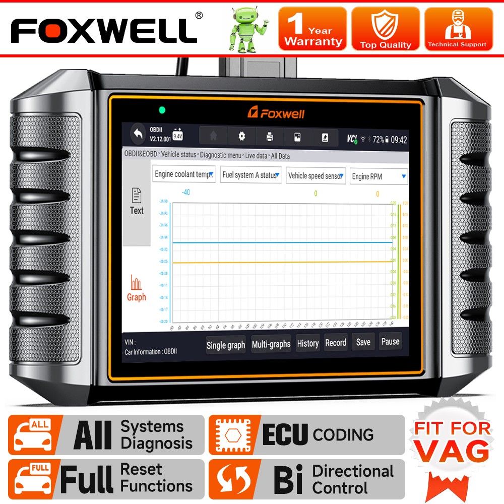 Foxwell NT710 for VW Audi Bidirectional OBD2 All System Scanner Diagnostic Tool