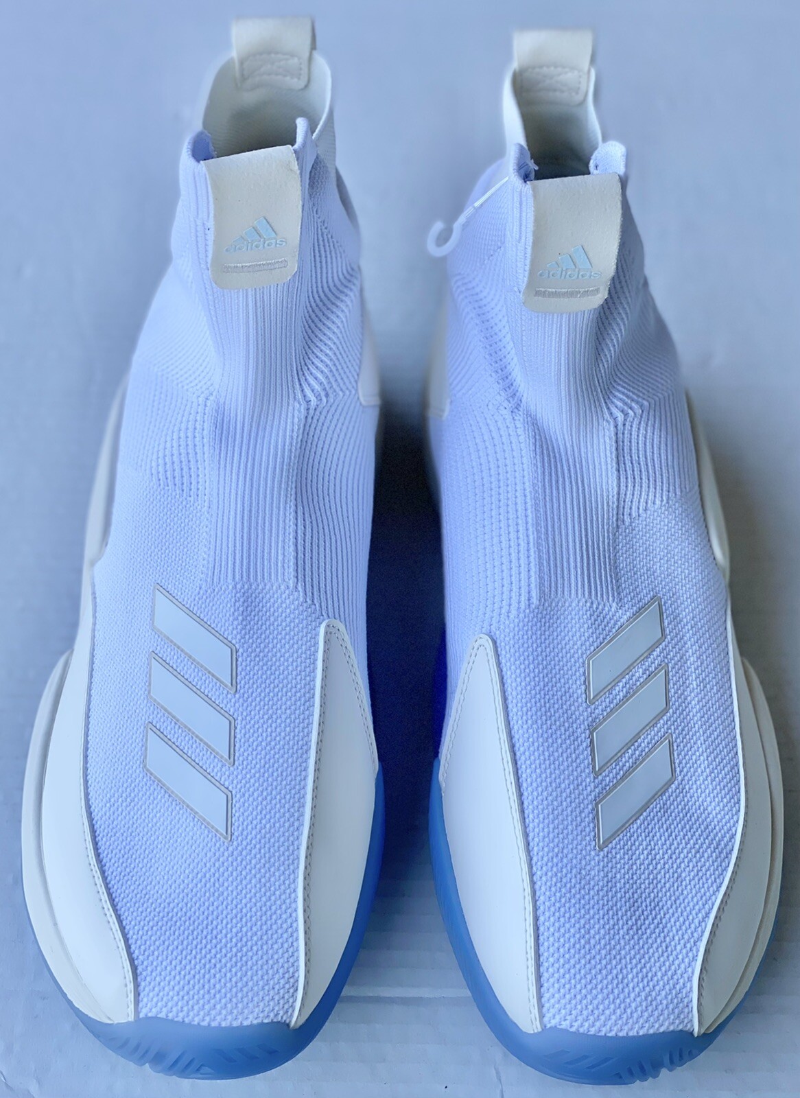 Adidas N3XT L3V3L 2020 White Laceless Basketball Shoes FW8577 Men Size 13.5 🏀