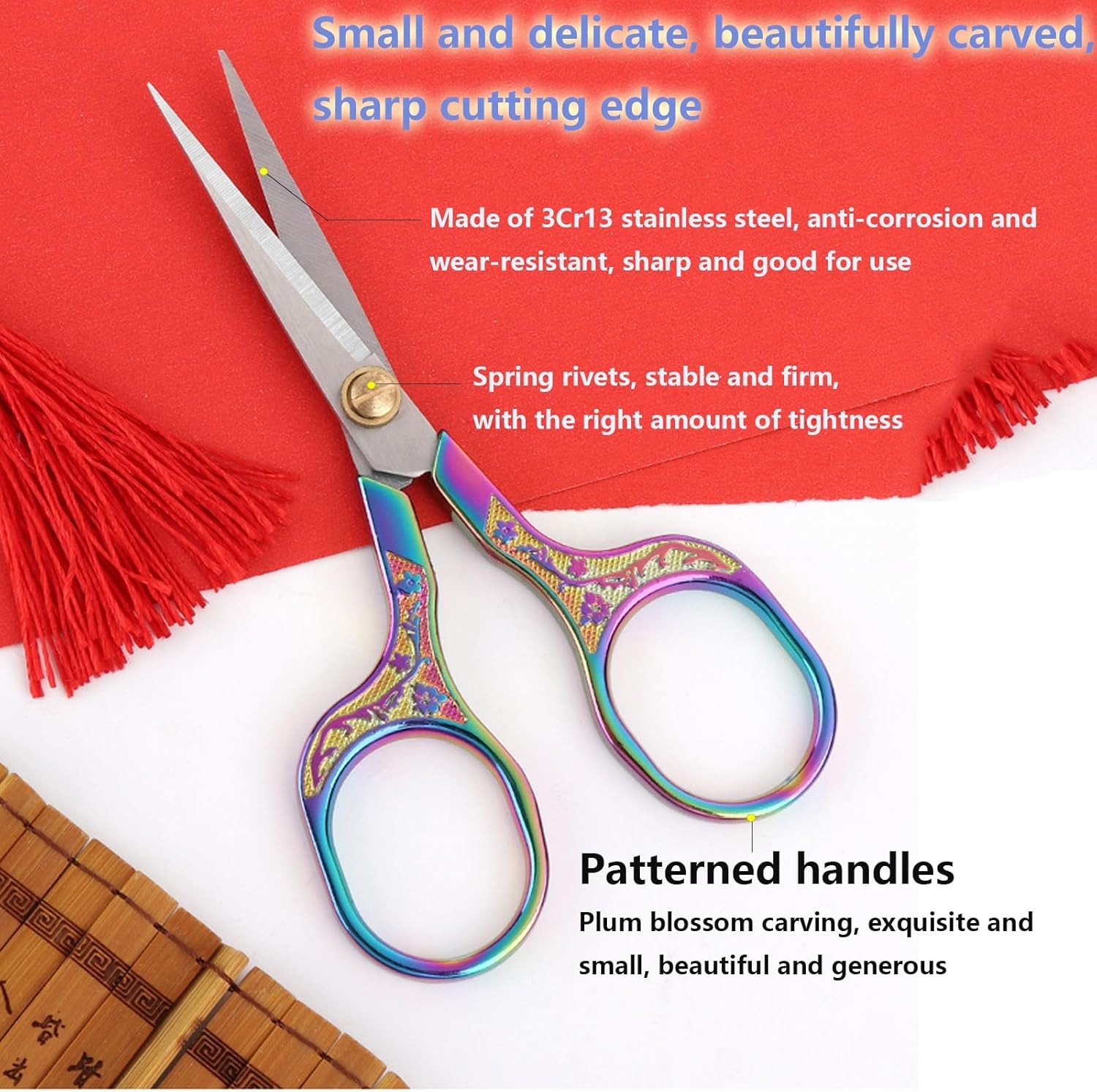 Embroidery Scissors Set 2 Piece Small Sharp Tools for Crochet & Crafts