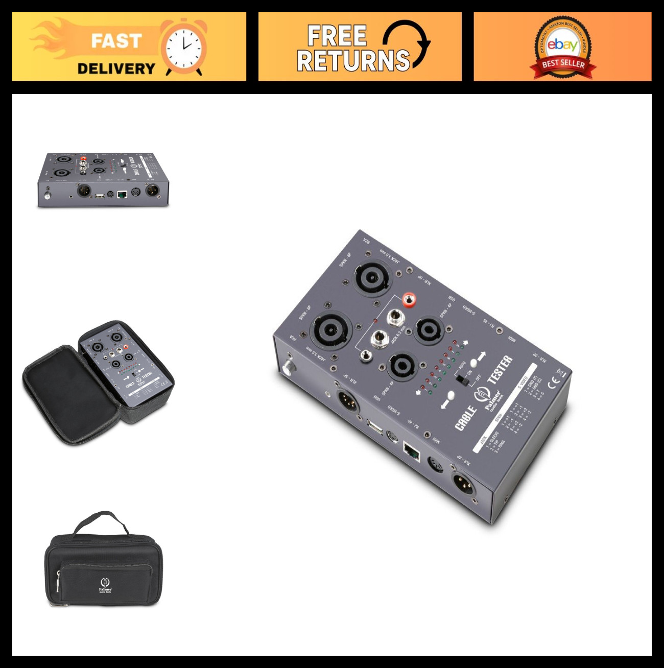 Multi-Wire Cable Tester V2, Network & Electrical Tester, Portable, Black