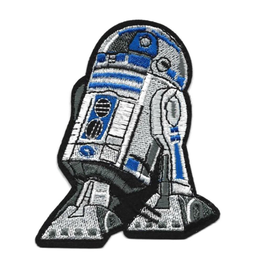 R2D2 IRON ON PATCH 3" Embroidered Applique Star Wars R2-D2 Droid Android Robot