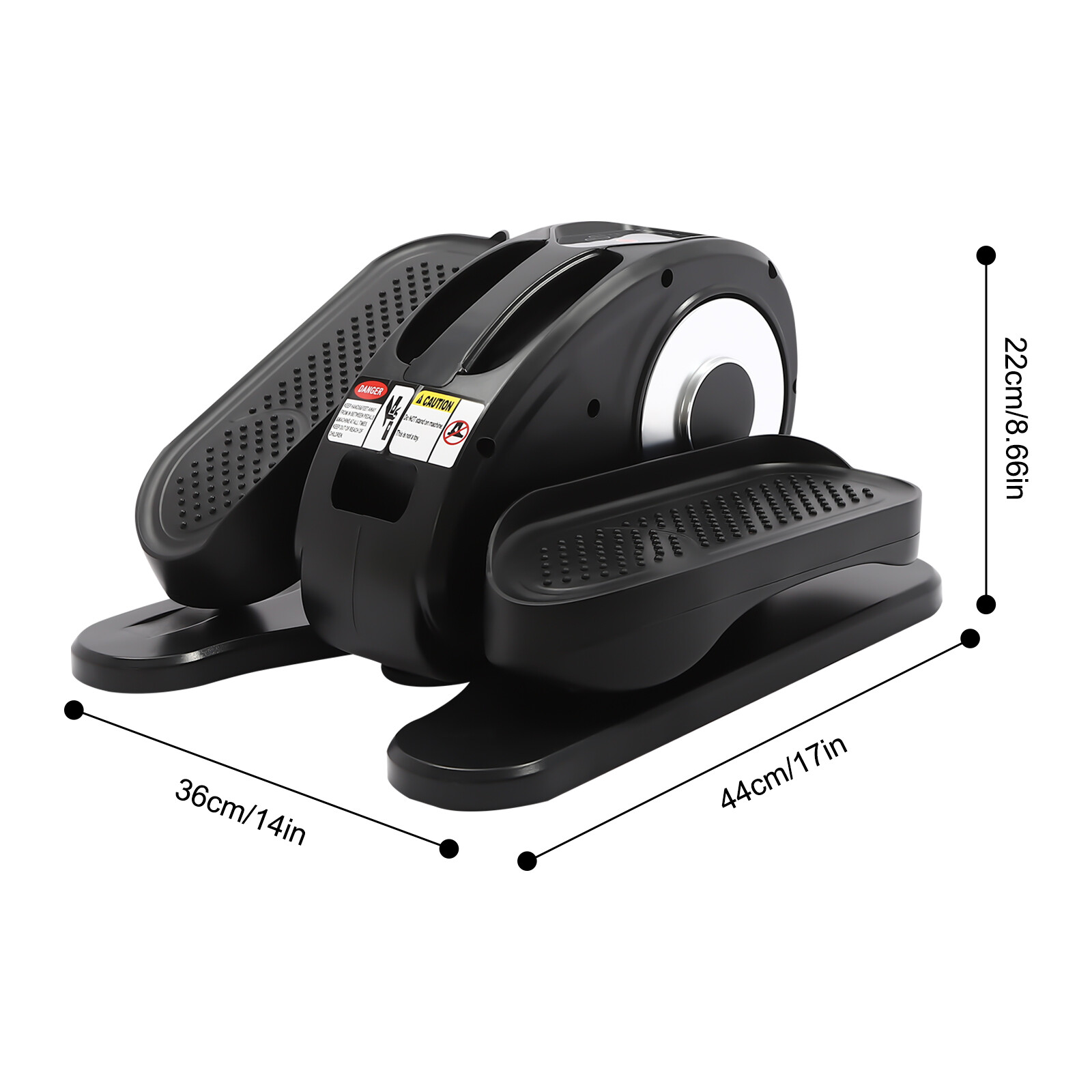Under Desk Elliptical Machine Portable Pedal Ellipse Leg Exerciser LED Display