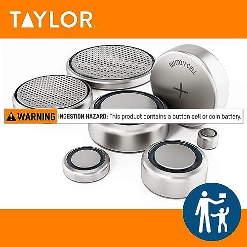 Taylor Waterproof Digital Instant Read Thermometer For Cooking, BBQ, Grilling...