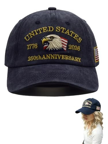 250th Anniversary USA Patriotic Baseball Cap Adjustable