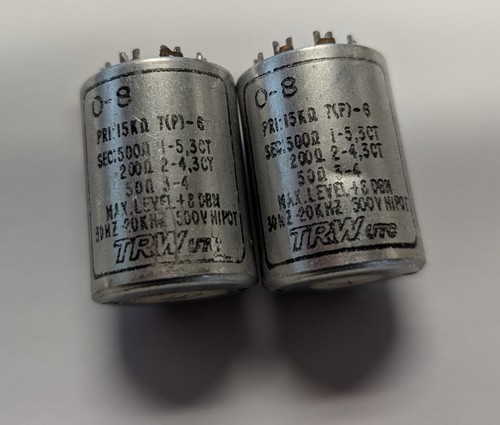 UTC TRW Ouncer O-8 Audio Output Transformer Pair Of 2 Replacements