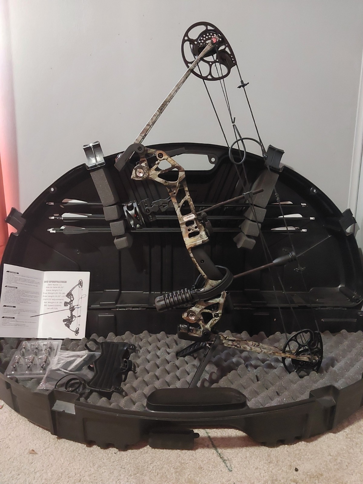 Lanneret Compound Bow for Youth and Beginner Adjustable Draw Weight