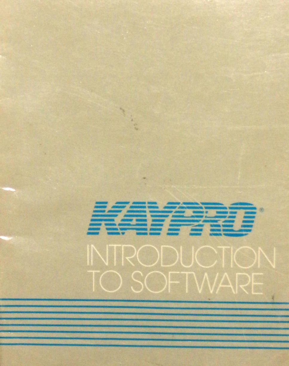 Kaypro Introduction to Software 1984 No. 1542-E VG