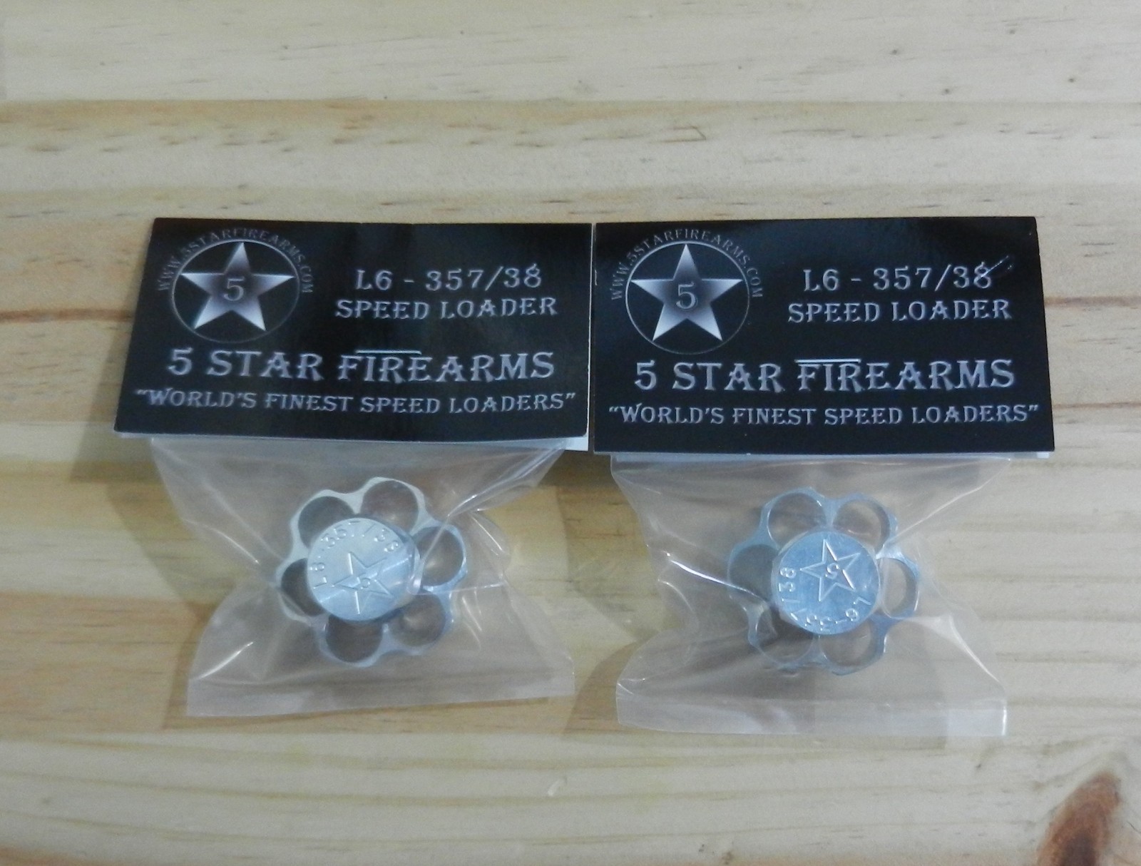 Aluminum Speedloader, Speed Loader;  S&W 586, 686, GP100, Python; 2pk; L6-357/38