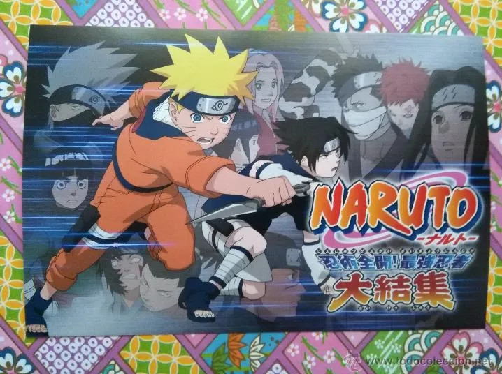 NARUTO POSTCARD JAPAN VIDEO GAME PROMO