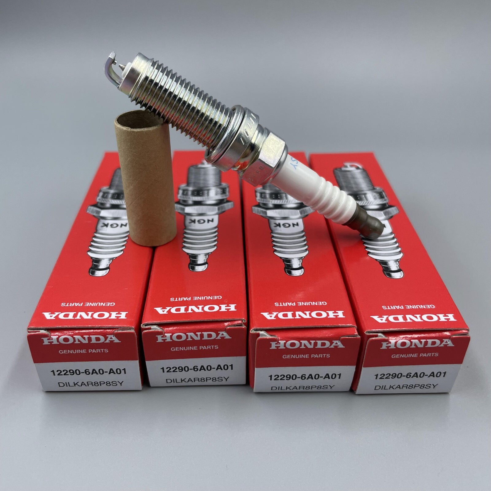 4Pcs OEM NGK Spark Plug 12290-6A0-A01 DILKAR8P8SY for Honda Civic CR-V 92411 NEW