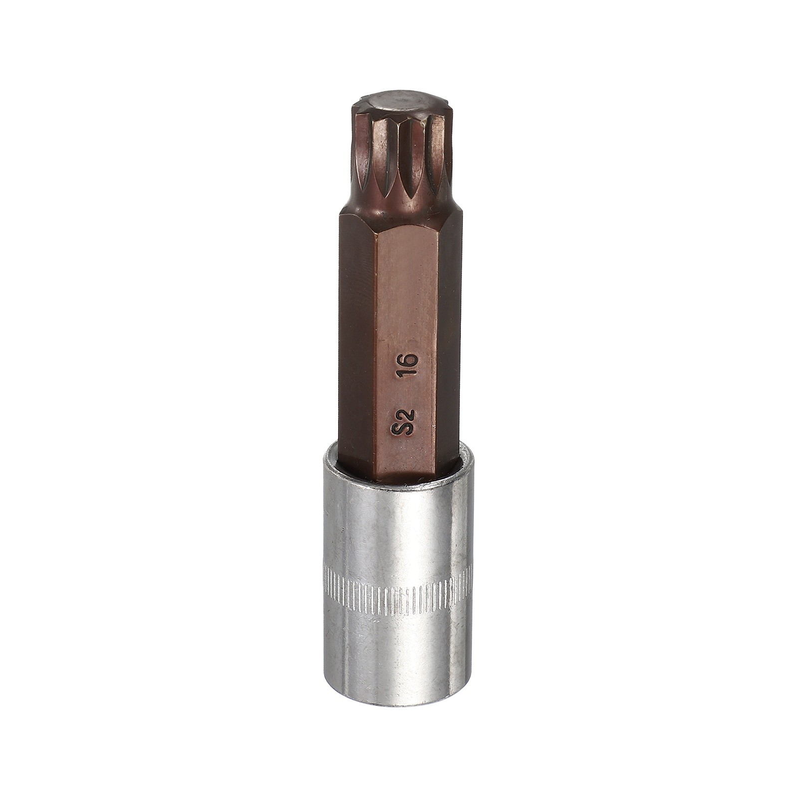 12 Point Metric Sized M16 1/2" Drive Triple Square Spline Bit Socket Set
