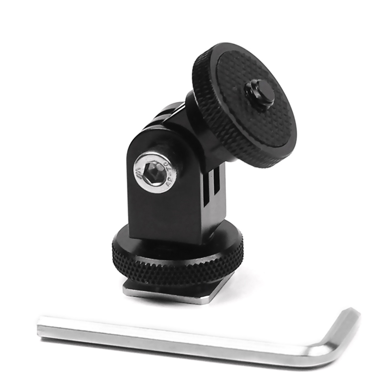 For GoPro 360° Rotatable Cold Shoe 1/4 Screw Base Fixed Adapter Mounting Bracket