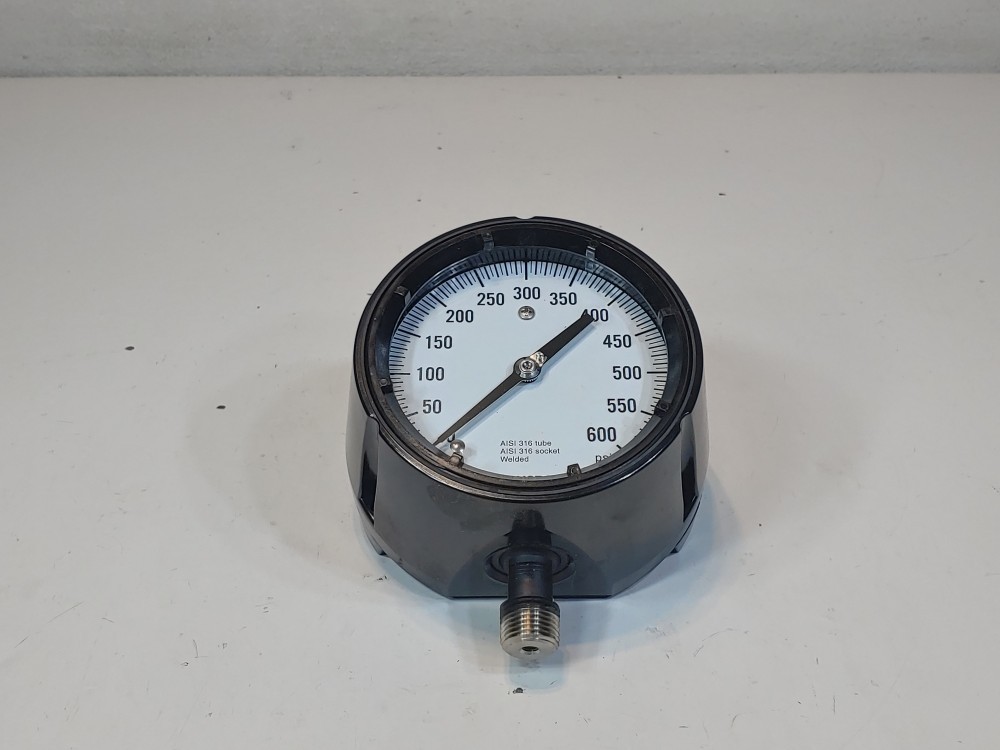 Ashcroft 45-1279-SS-04L-600# Pressure Duraguage 0-600PSI, 4.5 Dial 1/2" NPT LM