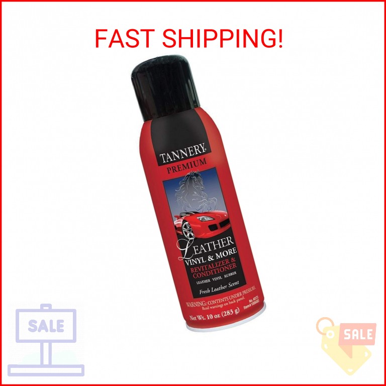CRC 40173 Tannery Leather, Vinyl & More Revitalizer & Conditioner, 10 Wt Oz