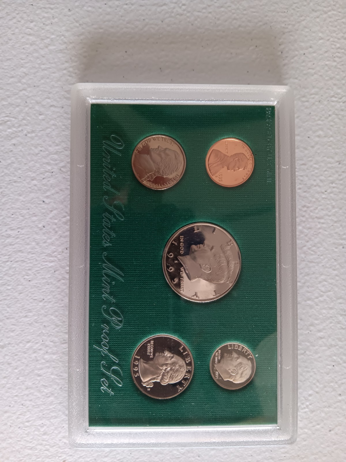 1995 Proof Coin Set S.  Quarter Dime Nickel Penny With Case