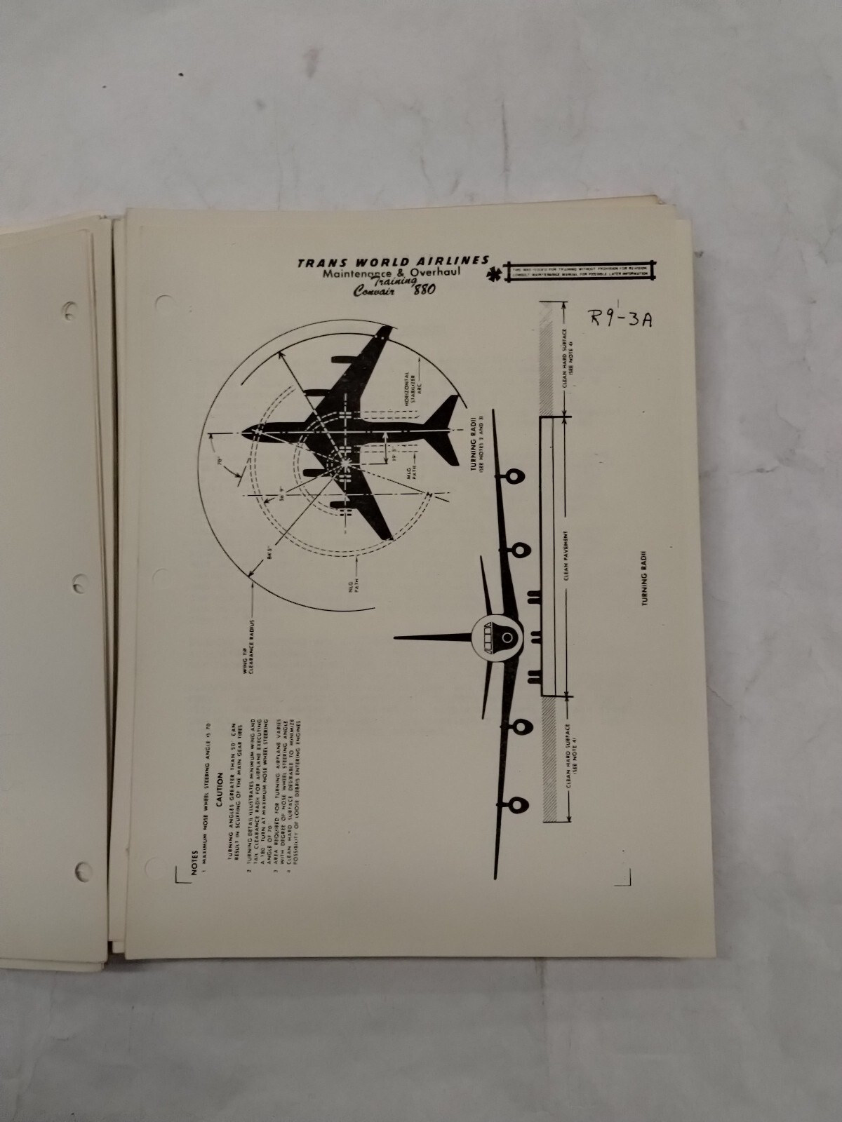 Trans World Airlines Convair 880 Maintenance Study Guide-Original