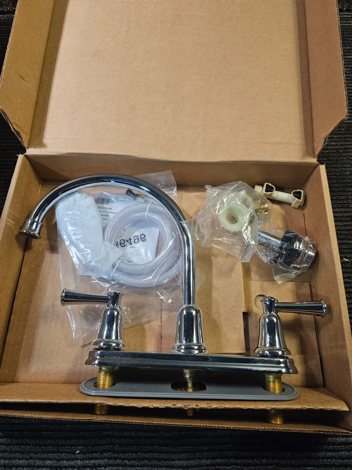 Moen CFG CA41613 Capstone Two-Handle Kitchen Faucet with Side Spray (Chrome)