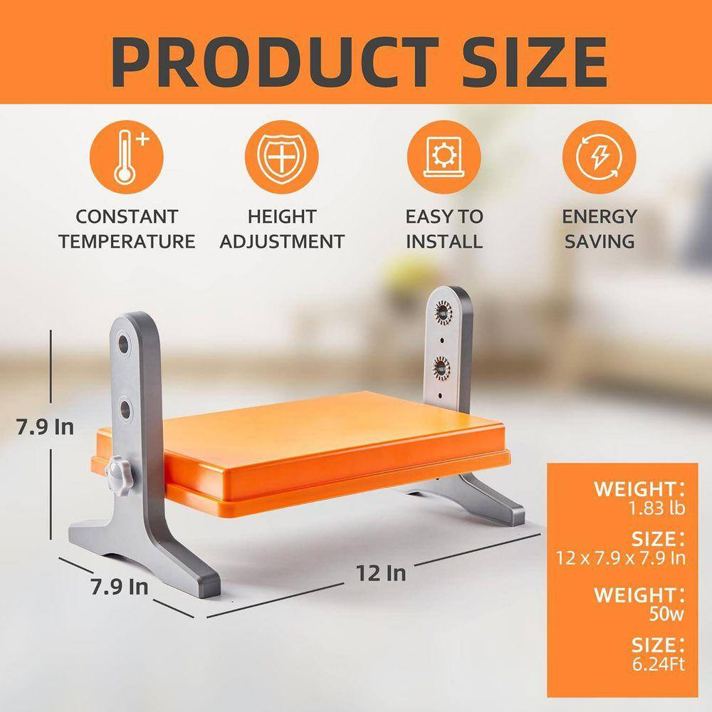 Brooder Heater Adjustable Temperature Chick Warmer Heating Plate 12 X 8 Adjustab