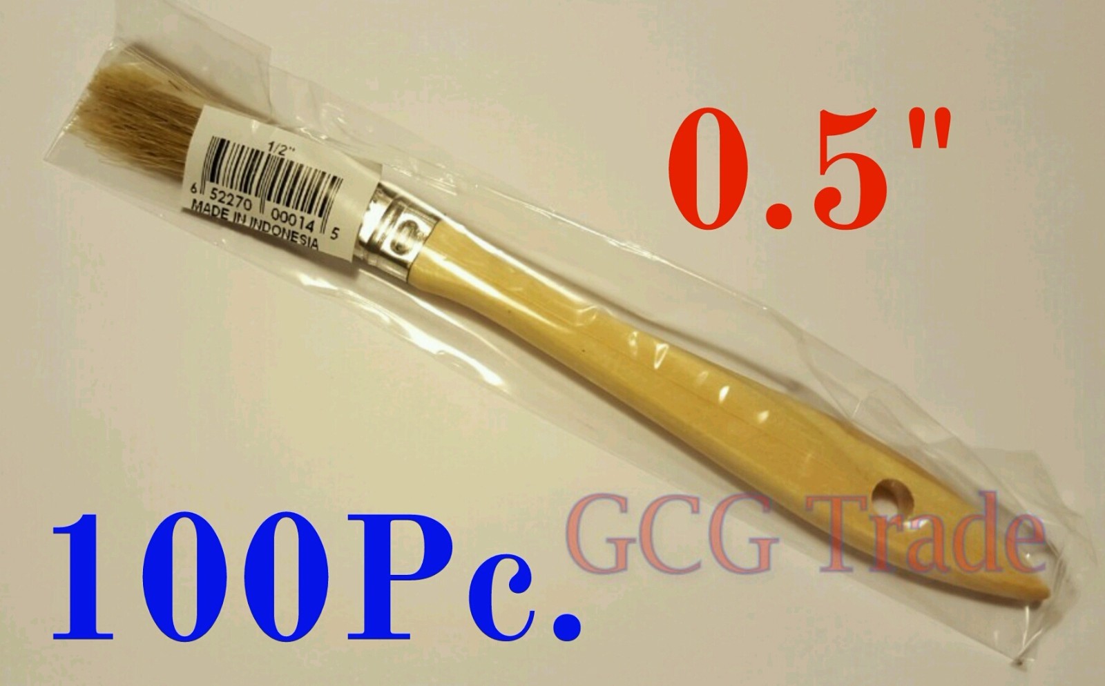 100 of 0.5 Inch Chip Brush Disposable for Adhesives Paint Touchups Glue 1/2"