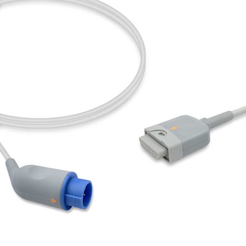 Compatible SpO2 Adapter Cable for Schiller Rainbow 2.4m (1Pc)
