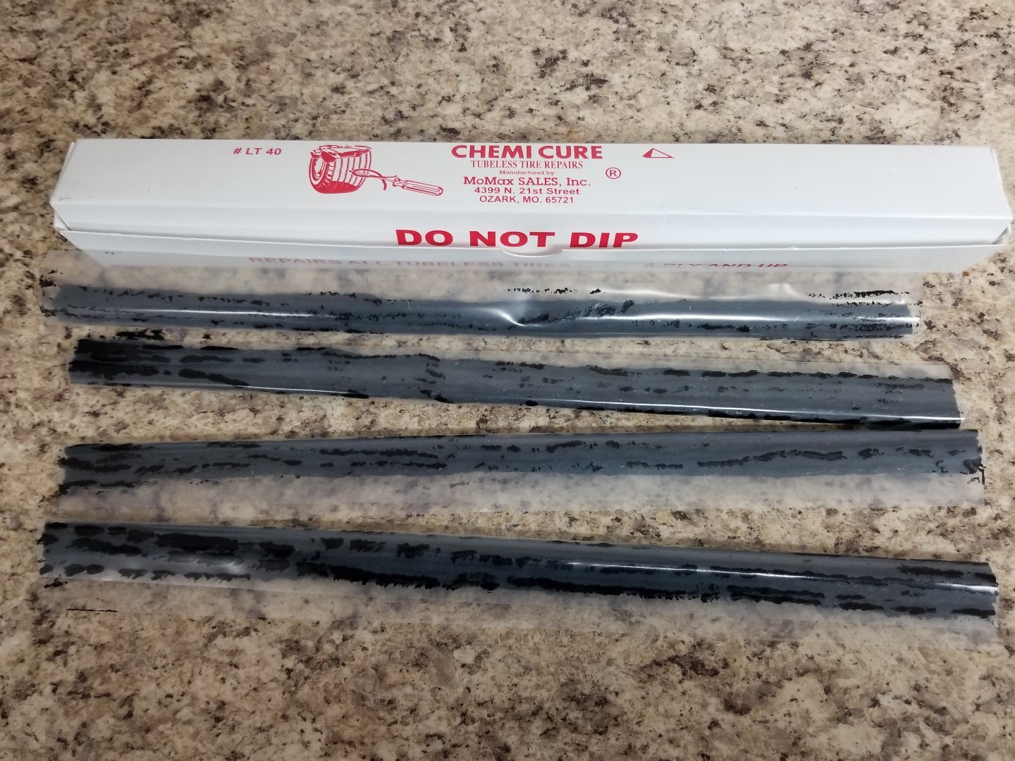 Chemi Cure LT40 Tubeless Truck Tire Repair 14" tire strings tire plug Box of 40
