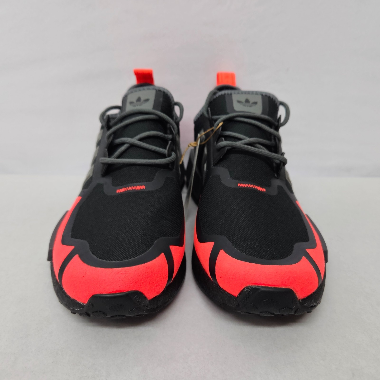 Adidas NMD_R1 Athletic Shoes GZ9274 Black Gray Solar Red Men's Size 9